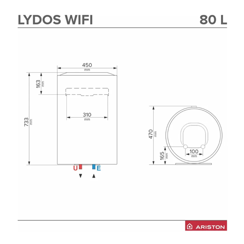 ARISTON BOJLER LYDOS Wi-Fi 80 L 3