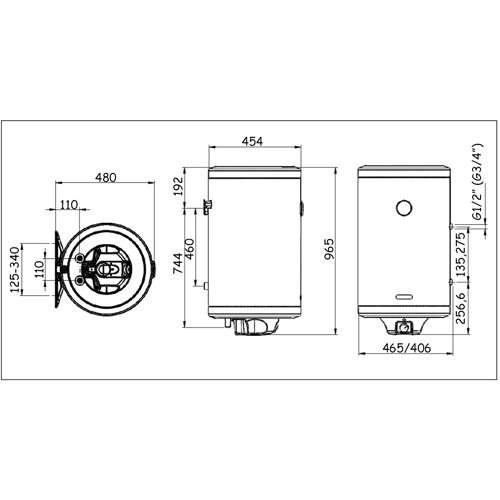 METALAC BOJLER HYDRA PRAKTIK MB 100L E2I PROHROM  3