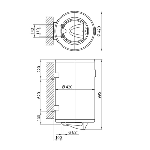 ELIT BOJLER INOX TALAS M   80L 3