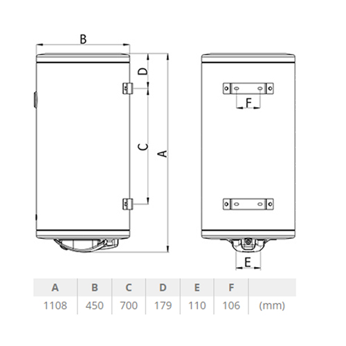 TERMORAD BOJLER BTCR 120L 2