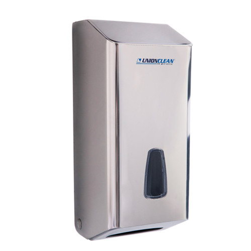 UNIONCLEAN DISPENZER ZA 500 TOALET LISTIĆA INOX  474 1