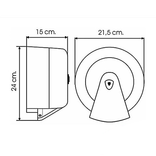 VIALLI MINIPOINT DISPENZER TOALETNIH MARAMICA CRNI  K3B 2