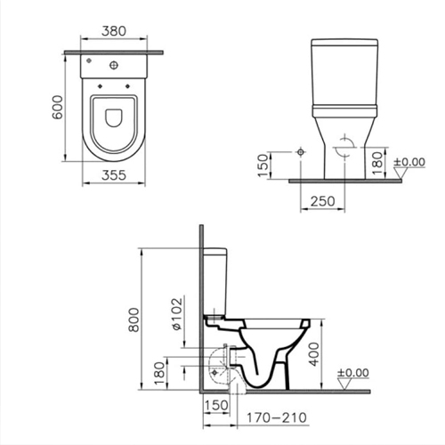 VITRA S50 MONOBLOK DO ZIDA VARIO SA OBIČNOM DASKOM  SVS52 3