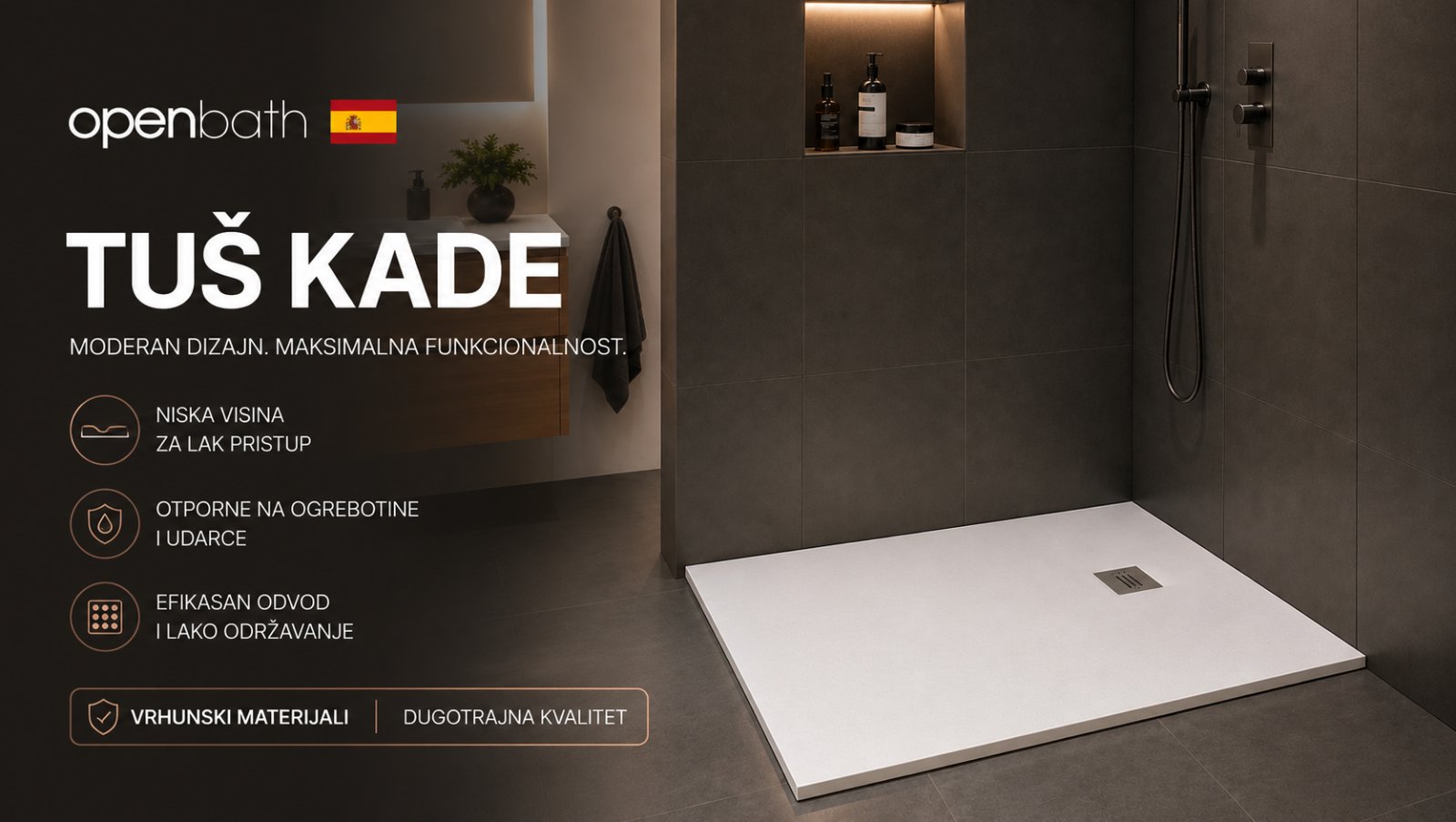 Unicor OpenBath tus kade
