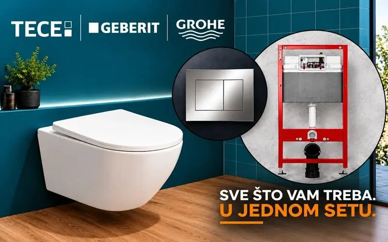 TECE, Geberit i Grohe ugradni setovi