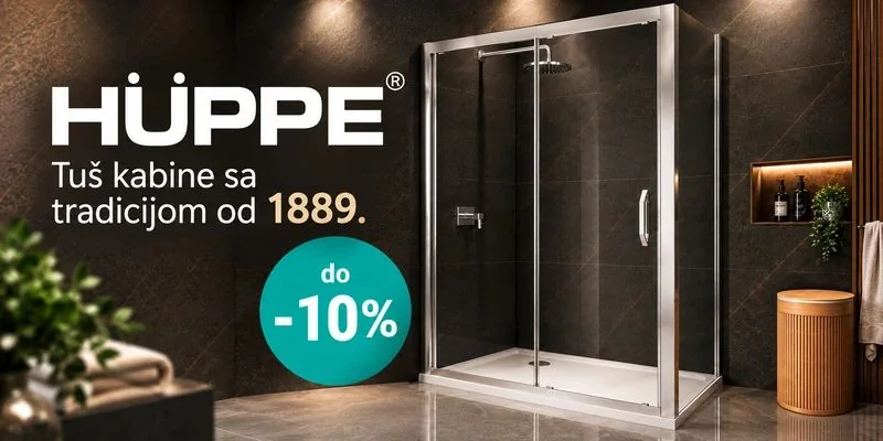 HÜPPE tuš kabine do -10%